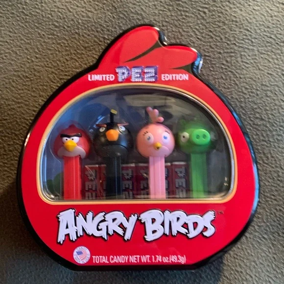 NIP Limited Edition Pez Angry Birds dispensers and candy in tin. - Picture 1 of 9